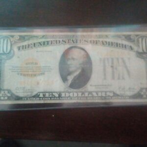 1928 $10 Gold Certificate
